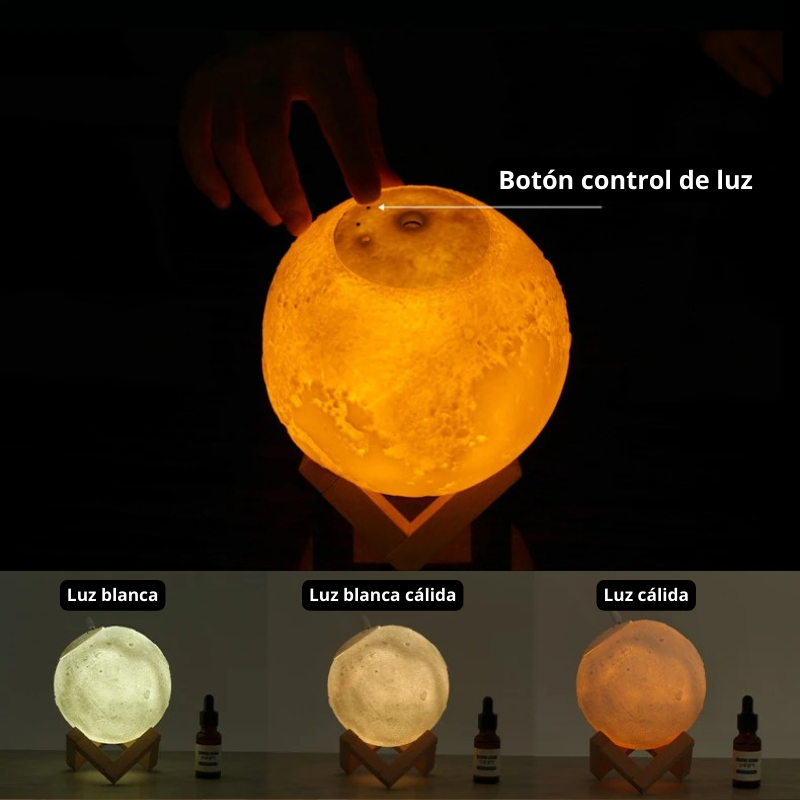 Lámpara Luna Humidificadora 🌕