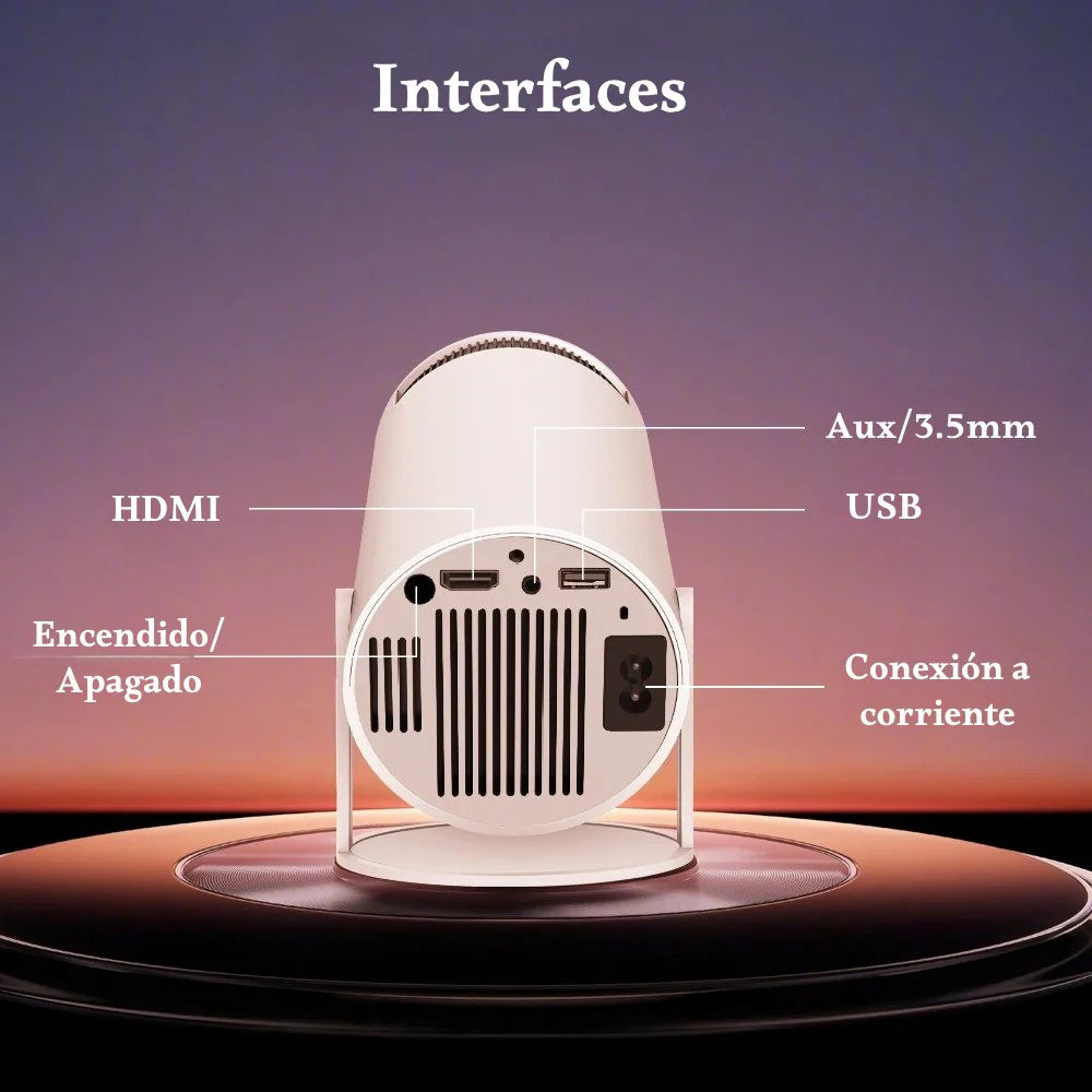 Mini Proyector portátil Smart Android 4K