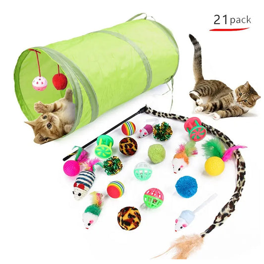 Set de 21 Juguetes Interactivos para Gatos