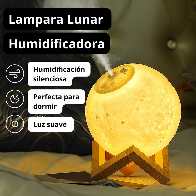 Lámpara Luna Humidificadora 🌕